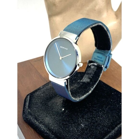Bering Women\'s Watch 14531-308 Quartz Silver Blue Dial Mesh Stainless Steel 31mm main image 13